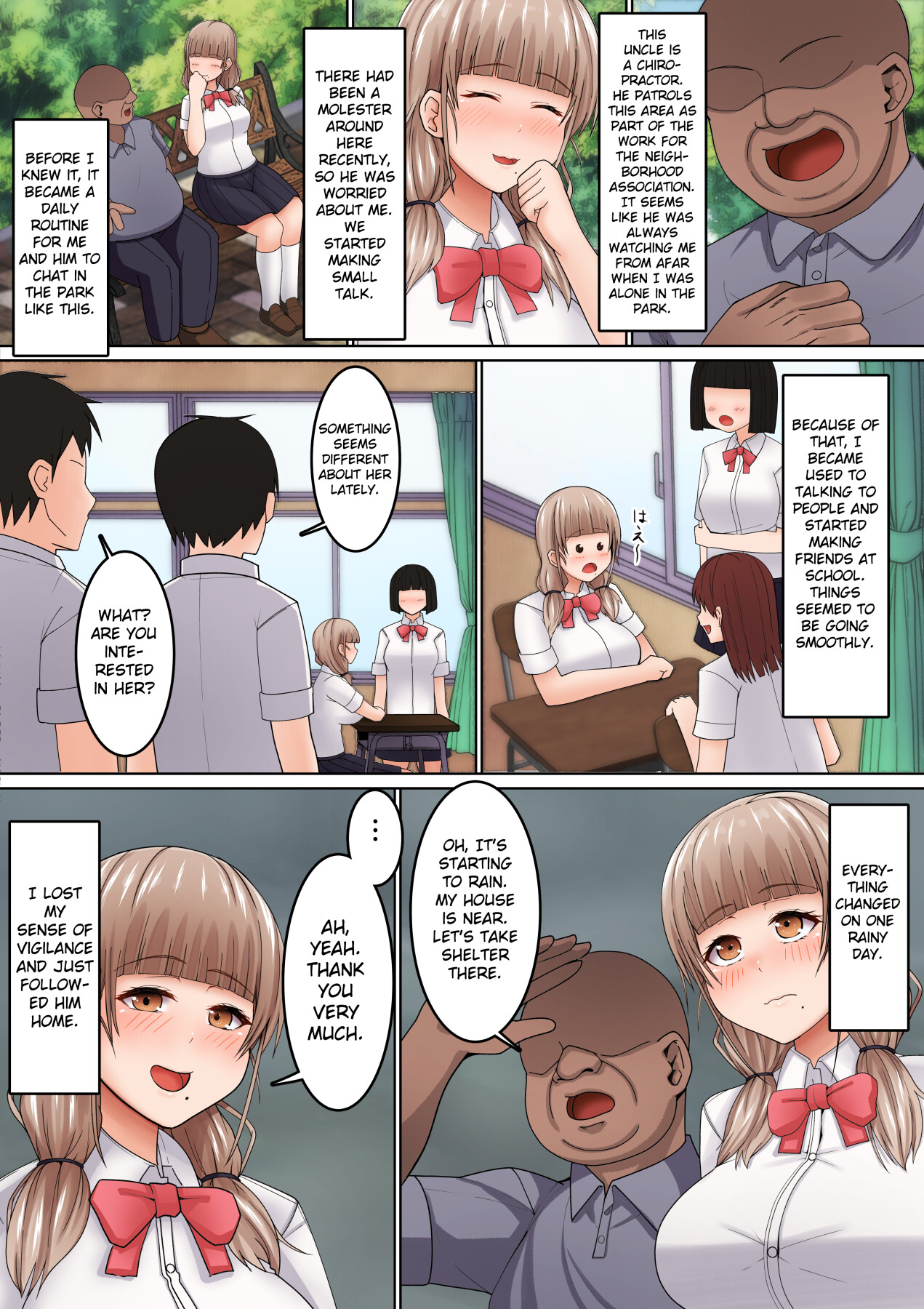 Hentai Manga Comic-I can't resist his erotic massage! ~ A socially awkward. JK who is made to cum by an Ojisan ~-Read-5